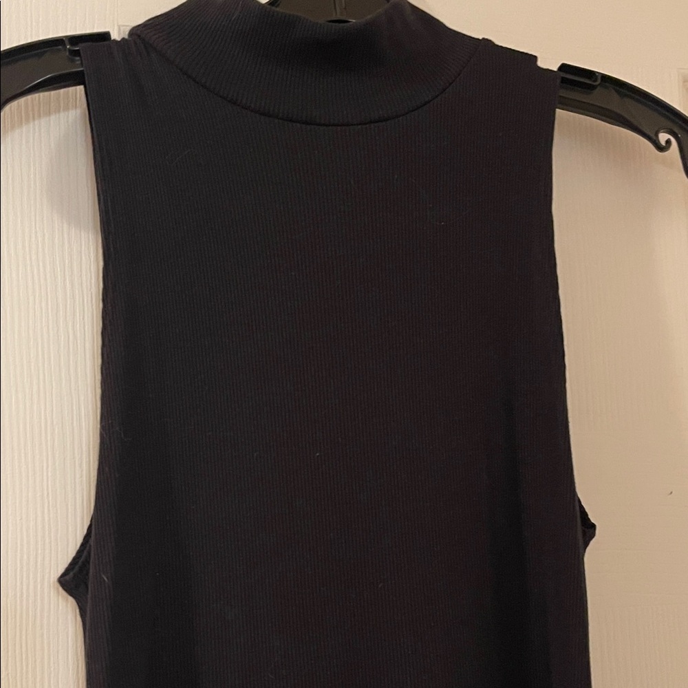NWT Reformation Black Mock Neck Tank dress